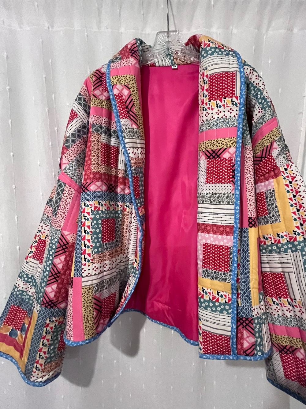 Patchwork Lightweight Quilted Jacket - Cottage Core